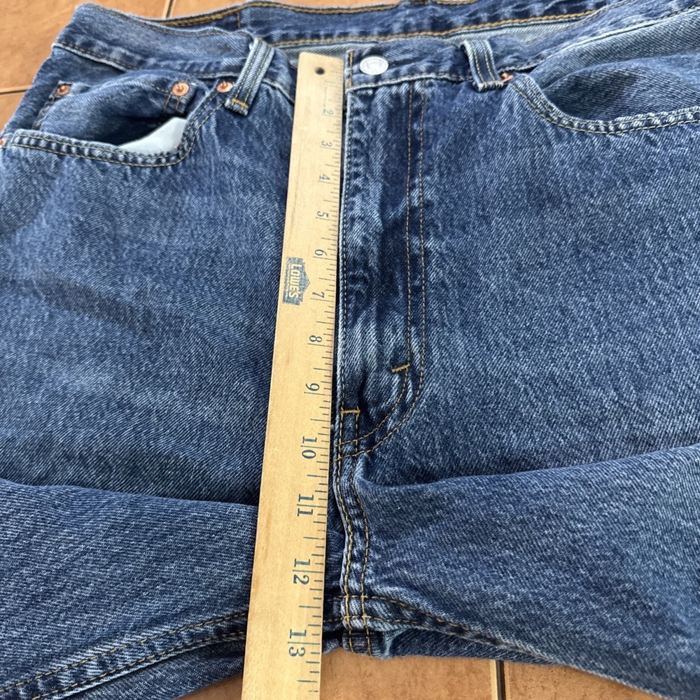 Levi's 565 Jeans Mens Sz 36 x 34 Blue Relaxed Fit Straight Denim Dark Wash - Picture 9 of 11